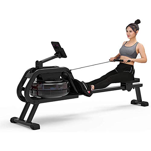 Image of Water Resistance Rowing Machine Home Use Simulate Underwater Sound Indoor Rower Foldable Rowing Machine APP Intelligent Control with LCD Display Display Time Speed Distance Calories Etc