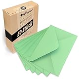 Japun – Briefumschläge (50 Stück) aus Papier, Kuvert, Umschlag ohne Fenster - DIN C6-162 x 114...