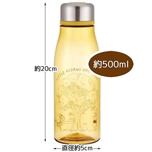 Skater Pty5-A Direct Drinking Water Bottle, Disney Winnie The Pooh, Honey, 16.9 Fl Oz (500 Ml), Infuser Included, Water Bottle #TOP5