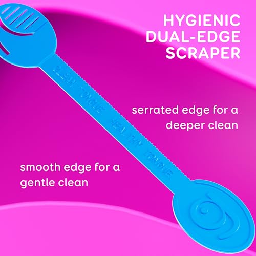 GRIN Tongue Cleaner Strap, 48 Count, Disposable Tongue Cleaner, Hygienic Dual Edge Scraper, Recycled Plastic, Clean Tongue, Healthy Tongue, Promote Fresh Breath, Includes Safe Fold- Back Tooth Pick - Thumbnail 5