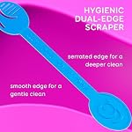GRIN Tongue Cleaner Strap, 48 Count, Disposable Tongue Cleaner, Hygienic Dual Edge Scraper, Recycled Plastic, Clean Tongue, Healthy Tongue, Promote Fresh Breath, Includes Safe Fold- Back Tooth Pick - Image 5