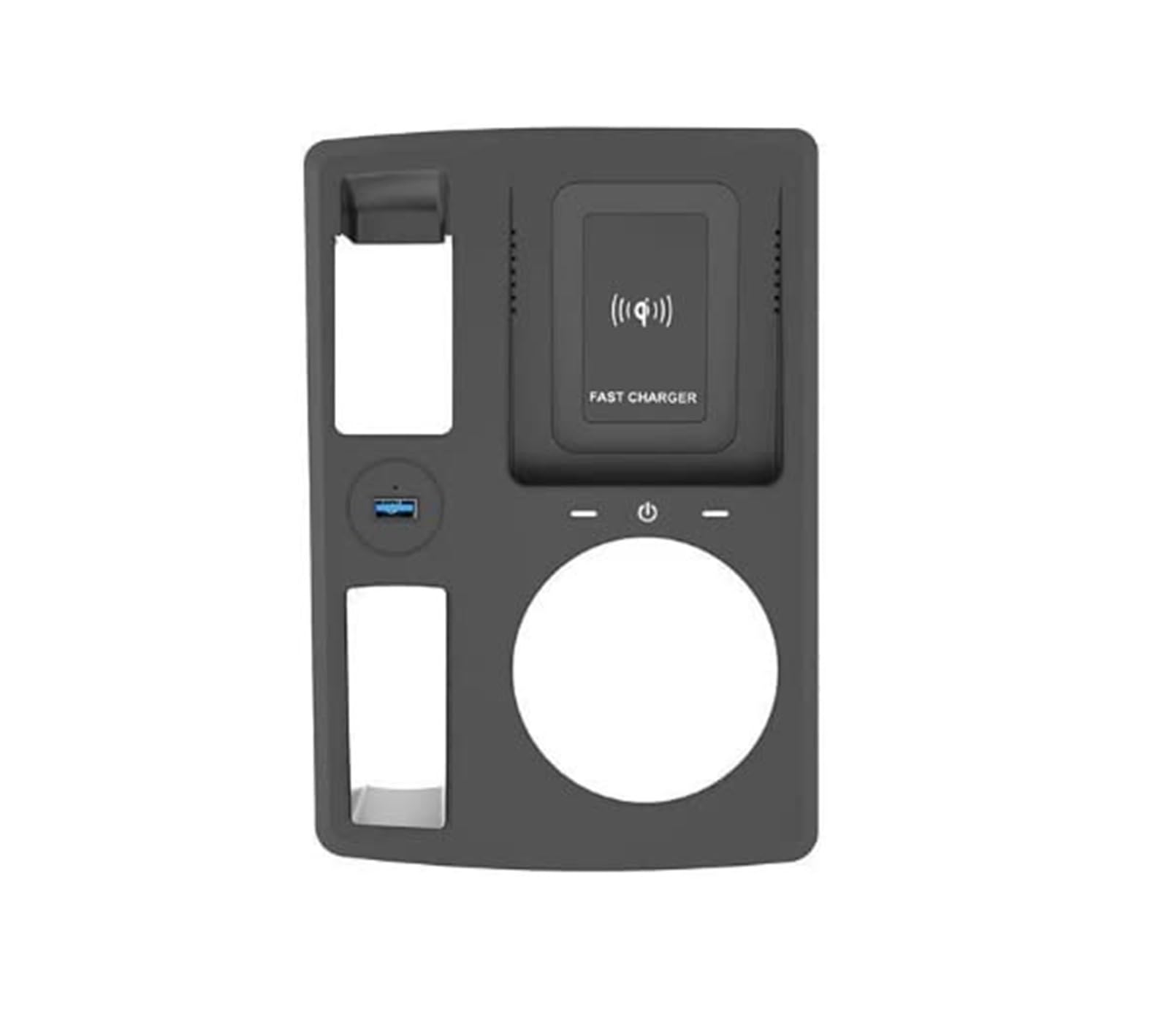 dla, Q3 Q3L 2019-2022 15W Samochodowa ładowarka bezprzewodowa QI do telefonu komórkowego Zapalniczka wewnętrzna USB Modyfikowana płytka ładująca Bezprzewodowa ładowarka samochodowa