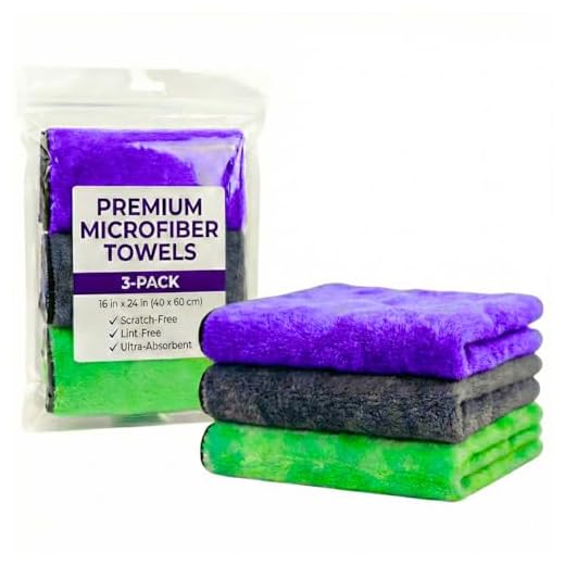Microfiber Towels PAKS 16" x 24" Large Absorbant Microfiber Chamois - Premium Pack of 3 XL Towels - Detailing Towels Car Wash Rags, Scratch-Free , Lint-Free, XL Drying Towels for Cars, Home, Windows