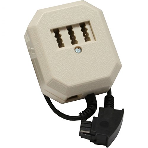 10er Set InLine® TAE Adapter, TAE-F Stecker an TAE NFN + RJ11 (6P4C) Buchse, 0,2m