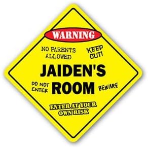 JAIDEN'S Room Sticker Sign Kids Bedroom Decor Door Children's Name boy Girl Gift - Sticker Graphic - Auto, Wall, Laptop, Cell, Truck Sticker for Windows, Cars, Trucks, Tool Boxes, laptops