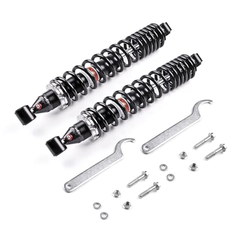 KLV Front Left Right Twin-tube Shocks Absorber Compatible with 2001 2002 2003 2004 2005 Yamaha Raptor 660 YFM660R 700 ATV Gas Shocks 5LP-23350-00-00 5LP-23350-01-00 5LP-13350-41-00 2pcs