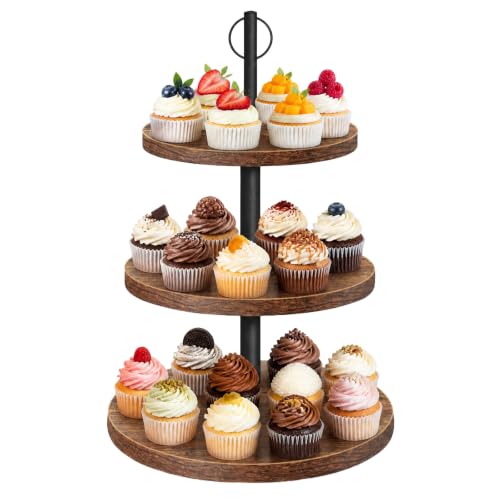Cupcake Stand 3 Tier Cupcake Stand Rustic Dessert Table Display Set