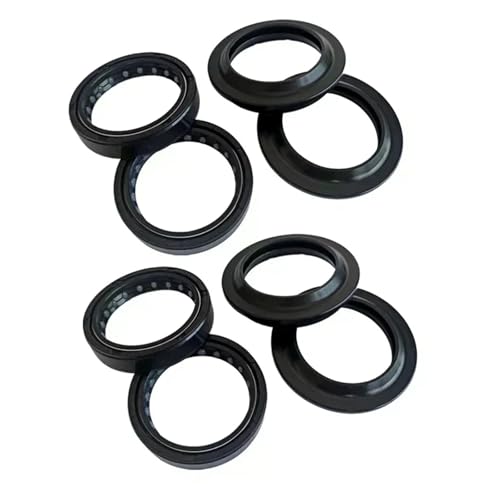 43x55x11 43 55 Motorbike Front Shock Fork Damper Shaft Dust Oil Seal Retainers For VFR1200 all versions 2010-2016 VFR 1200(4pc Seal 4pc Cover)