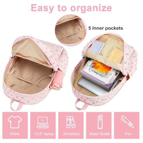 Image of Girls Backpack for Kids Elementary Bookbag Girly School bag Children Laptop Bag