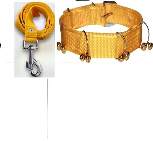 SENAPATI Dog Belt Combo of Ghungroo Dog Collar with Dog Belt Specially for Small Breed Dog Collar Leash (Yellow) (B09Y2G4T7H) Amazon Price History, Amazon Price Tracker
