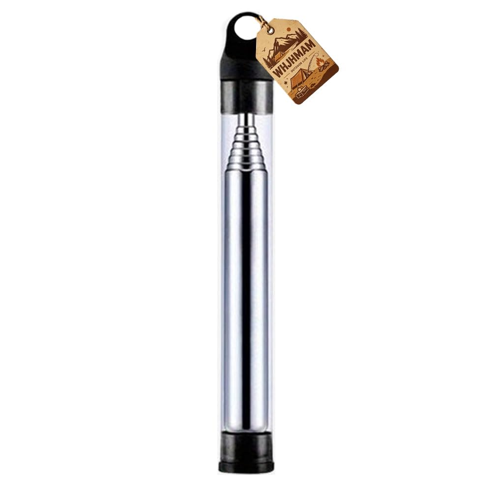 Pocket Bellows Outdoor Fire Blower, Collapsible Weatherproof Fire Bellowing Tool for Campfire Starting, Portable Telescopic Air Blower for Camping BBQ Hiking Survival Backpacking Emergency Gear