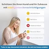 Furbo 360° Hundekamera mit Heimsicherheits-Paket [Premium MIT ABO]: Intelligente Kamera mit App für Hund & Heim, Rotierende 360° Sicht, Farbnachtsicht, Tracking, Leckerliwurf, Bell-Alarm, Smart Alerts