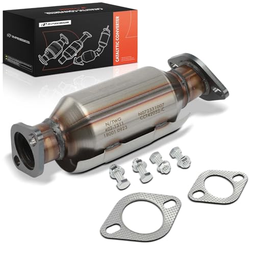 A-Premium Rear Catalytic Converter Kit Direct-Fit Compatible with Kia Sorento 2011-2013 & Hyundai Santa Fe 2010-2012, 2.4L, EPA Compliant