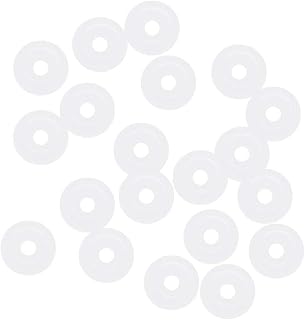 sourcing map Silicone O-Rings, 4mm OD 1mm ID 1.5mm Width VMQ Seal Gasket for Compressor Valves Pipe Repair, White, Pack of 20