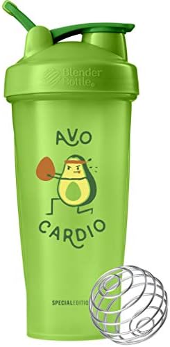 BlenderBottle Just for Fun Classic 28-Ounce Shaker Bottle, Avo Cardio,Green