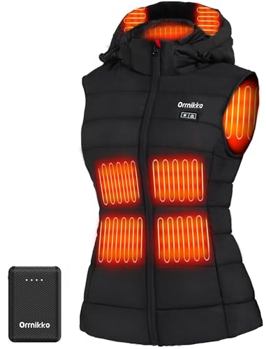 Image of [2025 All-New Heated Vest Women - Detachable Heated Hood, With 7.4V 16000mAh Battery Pack, Womens Heated Vest