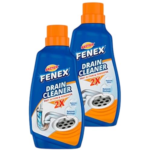 Image of Selzer DrainCleaner | DrainCleaner removesclogs, Blockages in Washbasin, Septic Tank, Sinks, Pipes | Fast Action & Powerful | Removes blockages | Drain Cleaner-500gm Pack of 2