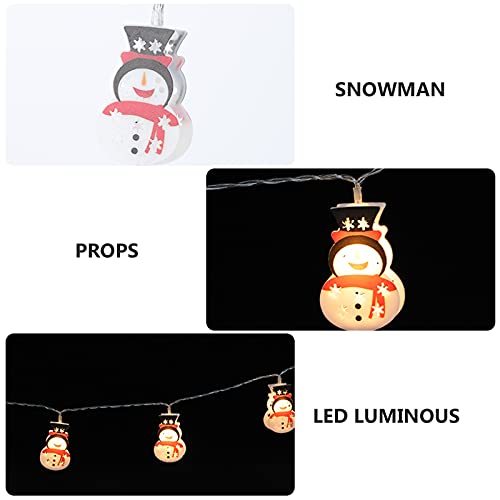 1 PC Snowman LED Lâmpada Decorativa Atmosfera Decorativa Snowman Light Cadeia