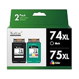 Valuetoner Remanufactured Ink Cartridge Replacement For HP 74XL & 75XL High Yield CC634BN CB336WN CB