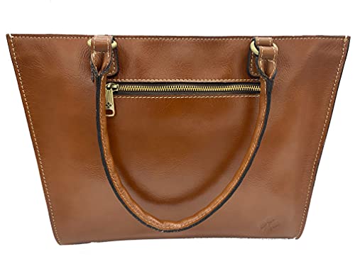 Patricia Nash Leather Tooled Zanconabrose Bundle Tote With Matching Coin Purse Florence, Tan #TOP4