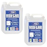 White Vinegar 2x5L | Food Grade, Baking, Pickling, Marinating | UK Made | (Pack of 2) 10 Litres