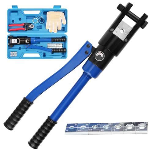 LICHAMP Hydraulic Cable Lug Crimping Tool Set (16 Pack)
