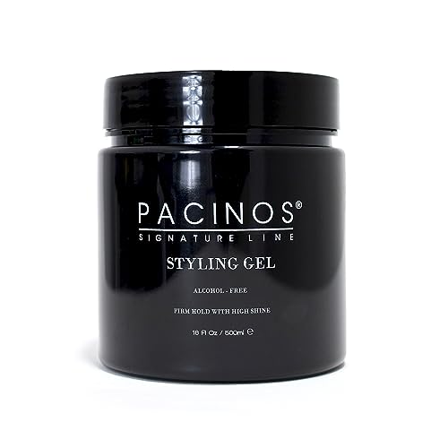 Pacinos Hair Styling Gel 500ml-gel per capelli uomo - tenuta forte - nessun appiccicoso e nessun residuo - senza alcool - profumazione fresca - gel per capelli - effetto bagnato - formula idrosolubile