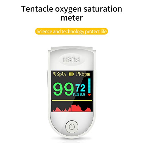 Fingertip_Pulse_Oximeter, Fingertip Blood Oxygen Saturation Monitor(Sp_O2) PR_PI Heart-Rate Monitor, Portable Digital Reading LED Screen Display - Thumbnail 4