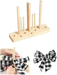 Liteness 5 In 1 Bow Maker For Ribbon, Wooden Wreath Bow Maker Tool With Instructions For Creating Bows, Party Decorations, Hair Bows, Corsages, Holiday Wreaths, Various Crafts