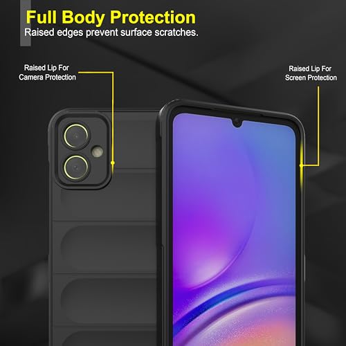 Image of Zapcase Back Case Cover for Samsung Galaxy M05 | Compatible for Samsung Galaxy M05 Back Cover | Liquid Silicon Magic Case with Camera Protection | Black