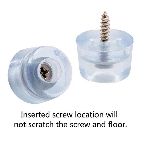 20Pcs Round Furniture Pads,Ulifestar Wood Floor Protectors,Non Slip Furniture Leg Grippers Glides Sliders Caps Carpet Saver Surface Protection For Chair Table Desk Dresser Cabinet Sofa Feet #TOP2