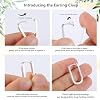 925 Sterling Silver Hoop Earrings for Women Small Square Hypoallergenic 14K Gold Plated Hoop Earrings Geometric Minimalist Rectangle Hoops