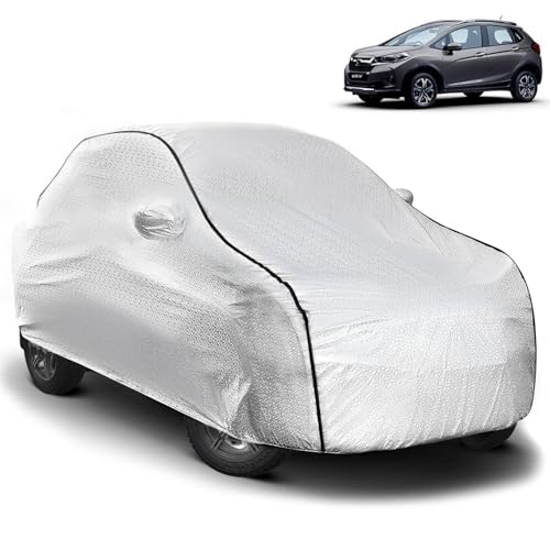 Image of Pivalo Car Cover for Honda City I-Vtec All Model & Years (2014-2020) 100% Waterproof with Mirror Pockets, Triple Stitched Bottom Elastic Dustproof Full Body Protection (Heat & UV Resistant, Silver)