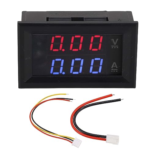 Digital Voltmeter Ammeter LED, Voltage Current Meter for Batteries, Motors, Solar Panels, 0.0-100V Measurement Range (10A)