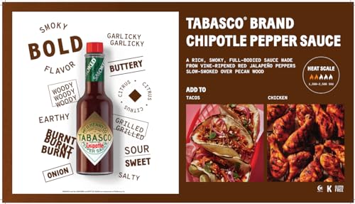 Tabasco To Go Travel Pack - 3 Bottles 3.7ml - Contains: Original Red, Green Jalapeño and Chipotle Sauce