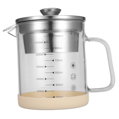 MOTHNUR Contenedor De Grasa Con Colador De Alta Capacidad Separador De Para Cocina Recipiente De Almacenamiento De y Filtrador De Jugo Inoxidable