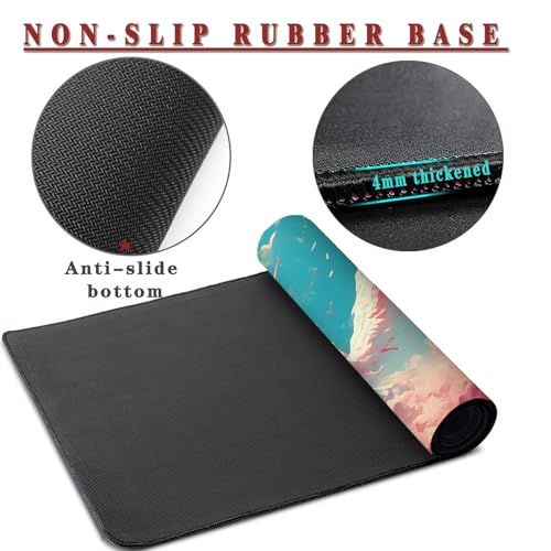 Tapis de souris gamer large imperméable avec bords cousus épais - 3