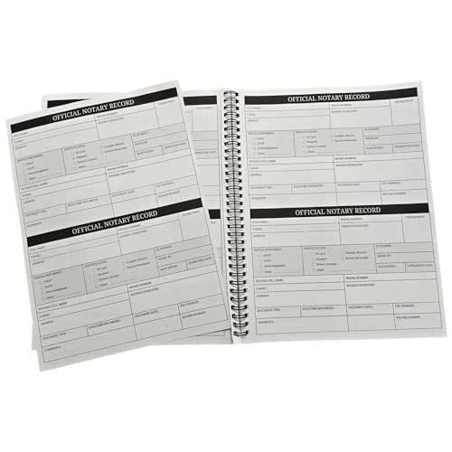 Notary Log Book 8.5" x 11" Spiral Bound Perforated