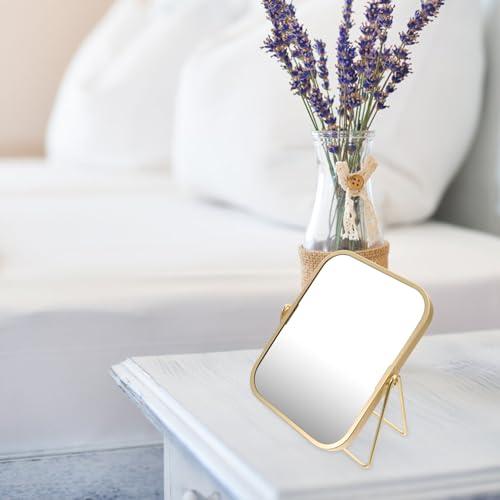 Miroir de maquillage double face pivotant à 360° contre les reflets flous
