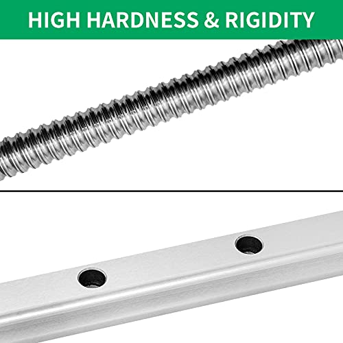 Pnbo Linear Rail 2Pcs Hgr20-900Mm Linear Rails And Bearings With 1Pcs Rm1605-900Mm Ballscrew With Bf12/Bk12 Kit Linear Motion Guides For Diy Cnc Routers Lathes Mills #TOP7