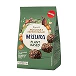 Misura Naturìcca Biscotti Nocciole e Fave di Cacao - con Avena, Nocciole, Cacao, Farro e Sciroppo D’agave, Ricchi di Fibre, Plant Based, Adatti ai Vegani, Confezione con Carta FSC da 260 gr