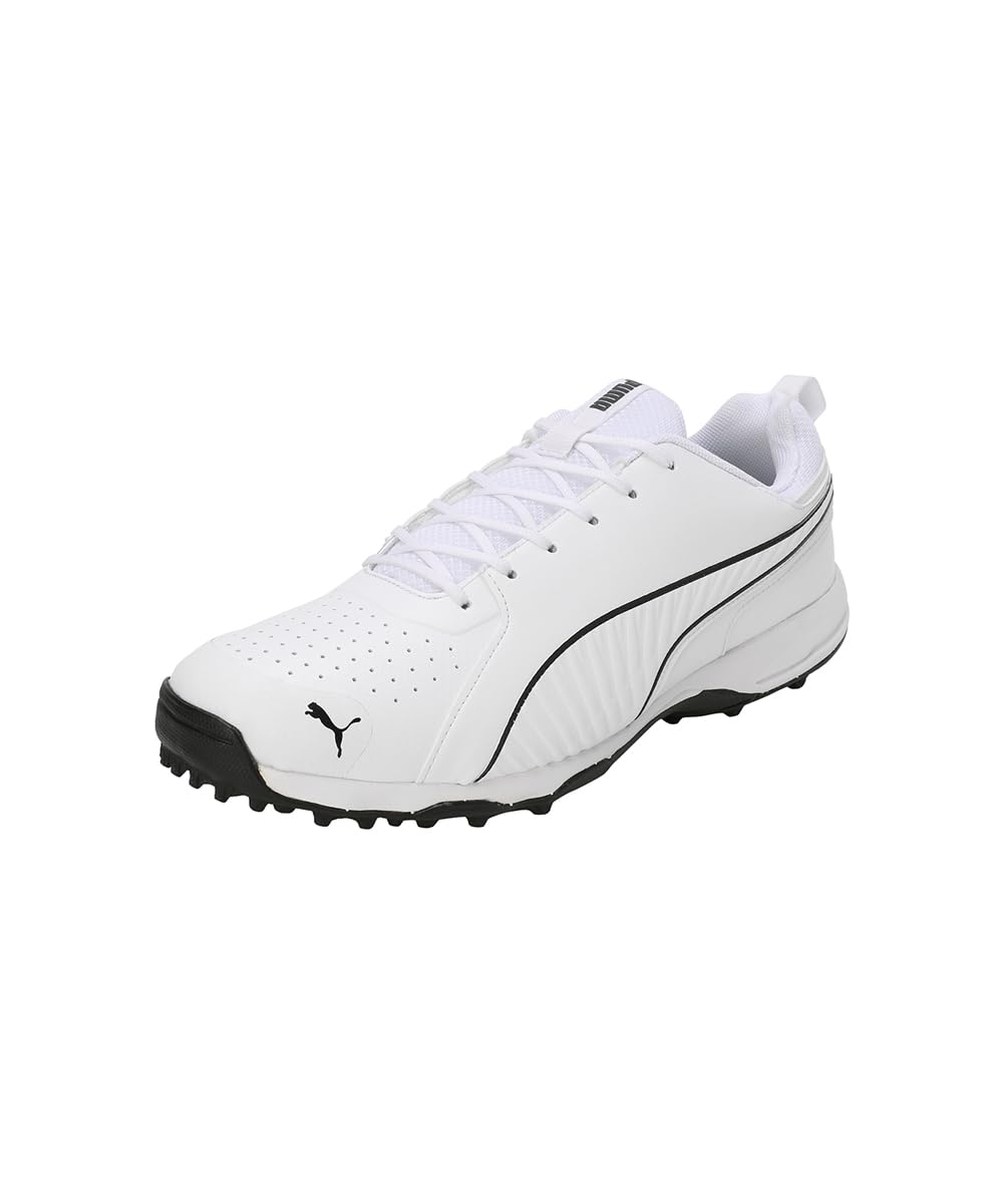 Puma Unisex-Adult Cricket Pitch Pro White-Black Cricket Shoe - 7 UK (10823901) (B0D4DYCXT2) Amazon Price History, Amazon Price Tracker