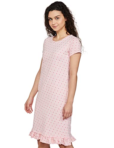 Image of Amazon Brand - Eden & Ivy Women's Cotton Knee Length Regular Fit Printed Nighty (Available in Plus Sizes)