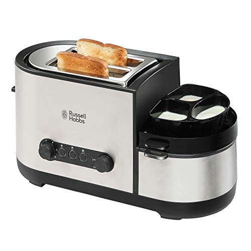 Image of Russell Hobbs RBFS1150-1150 Watt 2 Slice Automatic Pop-up Toaster Cum 3 in One Breakfast Set with 2 Year Manufacturer Warranty