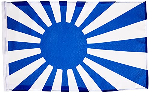 AZ FLAG Bandera del JAPÓN WWI DE Guerra Azul 45x30cm - BANDERINA Japonesa Imperial 30 x 45 cm cordeles
