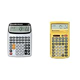Calculated Industries 44080 Construction Master Pro-Desktop Advanced Construction Math Feet-Inch-Fraction Calculator & 4019 Material Estimator Calculator,Yellow