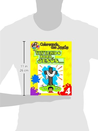 Image of Coloreando con Jesus: Viviendo para Jesus (Coloring with Jesus: Living for Jesus...) (Coloreando Con Jesus (Numbered)) (Spanish Edition)