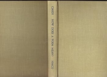 Hardcover How Does a Poem Mean? Book