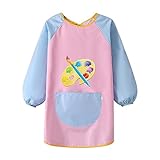 【Praktikabilität】Malkittel kinder 6 jahre ideal für kinder zum malen, kneten, kochen und basteln, vermeidung von flecken auf der kleidung und zeitersparnis beim waschen.