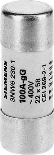 Fusible 22 x 58 32 A gL gG Siemens cylindrique cartouche industrielle